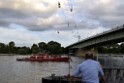 Koelner Seilbahn Gondel blieb haengen Koeln Linksrheinisch P708